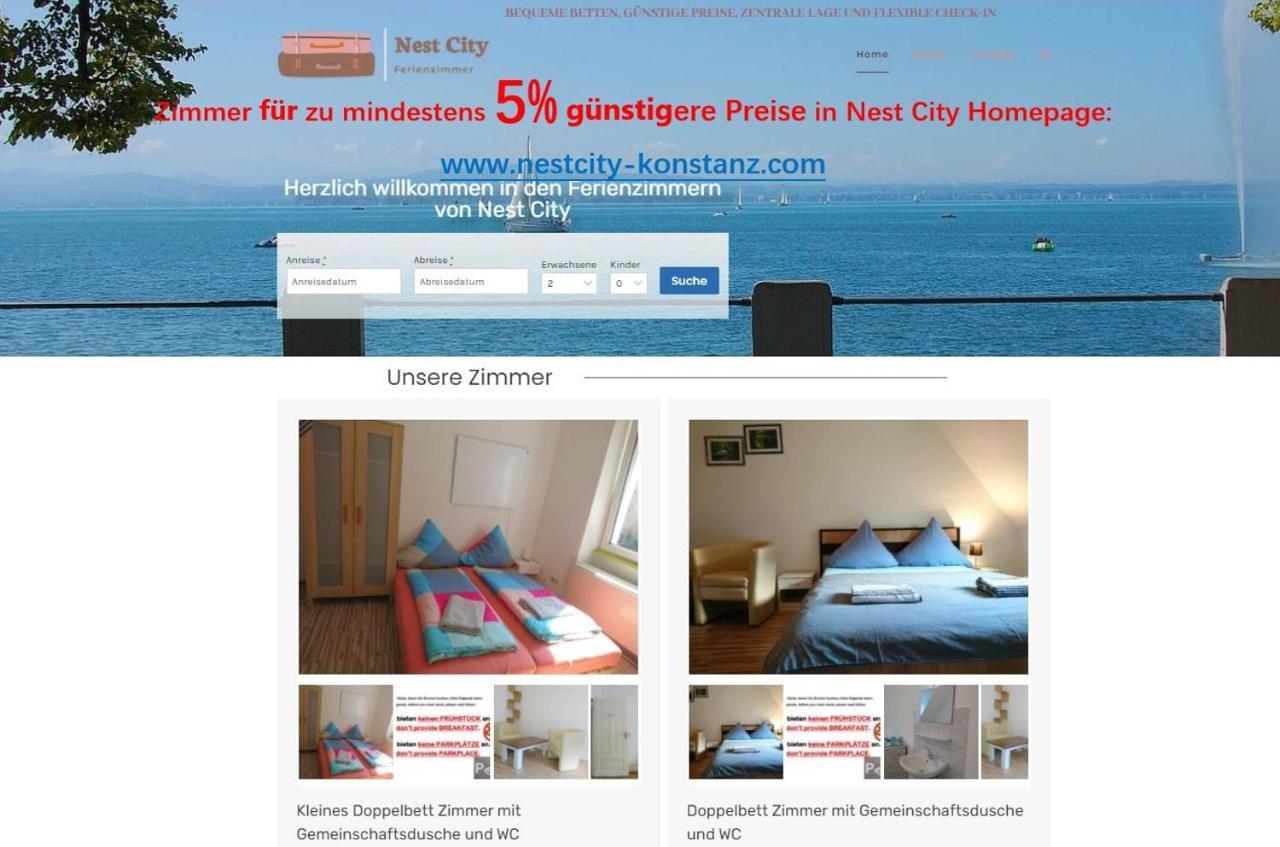 Nest City - Not A Hotel, Private Room With Shared Showers, No Parking, Breakfast, Or Kitchen, Towels Available For A Fee, Check-In 4 Pm To 11 Pm คอนสตานซ์ ภายนอก รูปภาพ